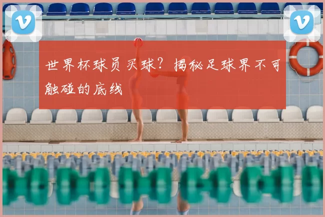 世界杯球员买球?揭秘足球界不可触碰的底线