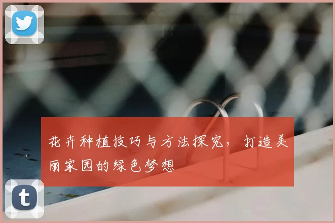 花卉种植技巧与方法探究,打造美丽家园的绿色梦想
